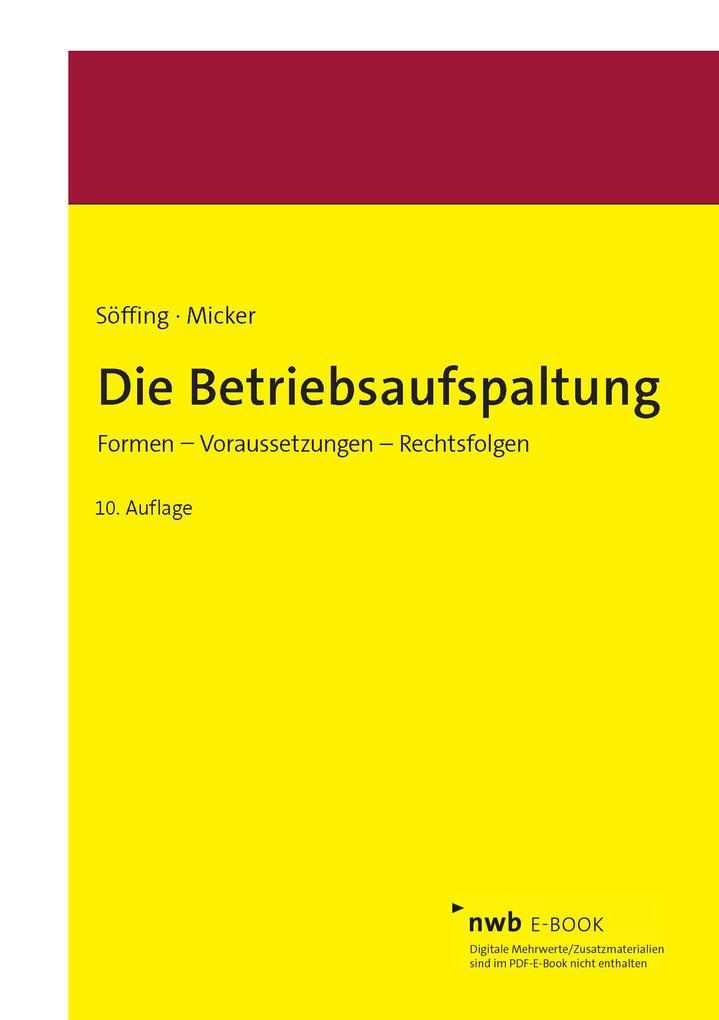 Die Betriebsaufspaltung