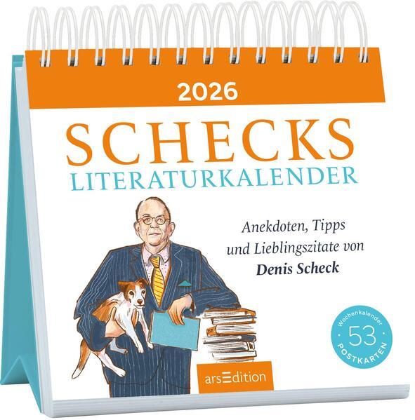 Postkartenkalender Schecks Literaturkalender 2026