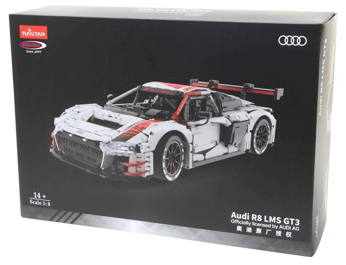 RASTAR Audi R8 LMS GT3 1:8 weiß, 3314 Teile