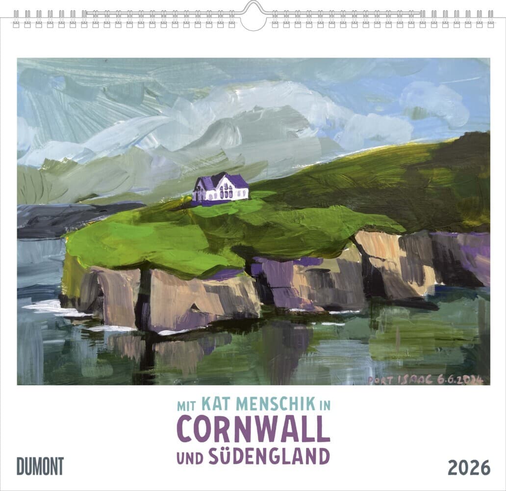 DUMONT - Mit Kat Menschik in Cornwall 2027 - Posterkalender 38x36 cm - Künstlerischer Wandkalender mit 12 Illustrationen, magische Landschaften Südenglands