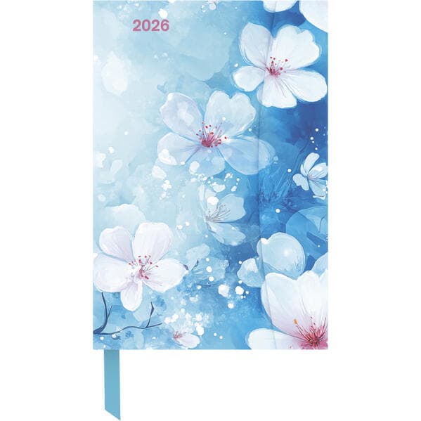 Bright Flowers 2026 - Diary - Buchkalender - Taschenkalender - 10x15