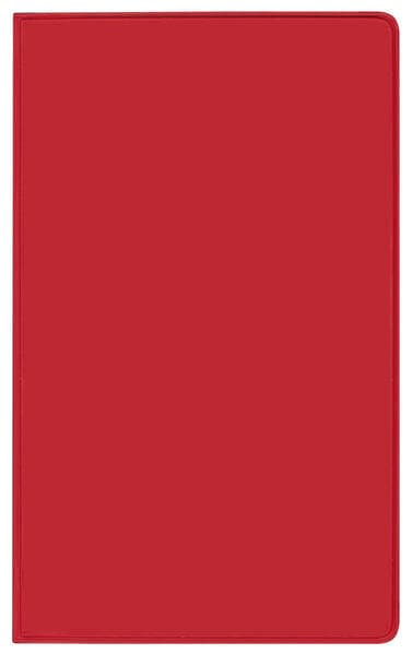 Taschenkalender Saturn Leporello PVC rot 2026