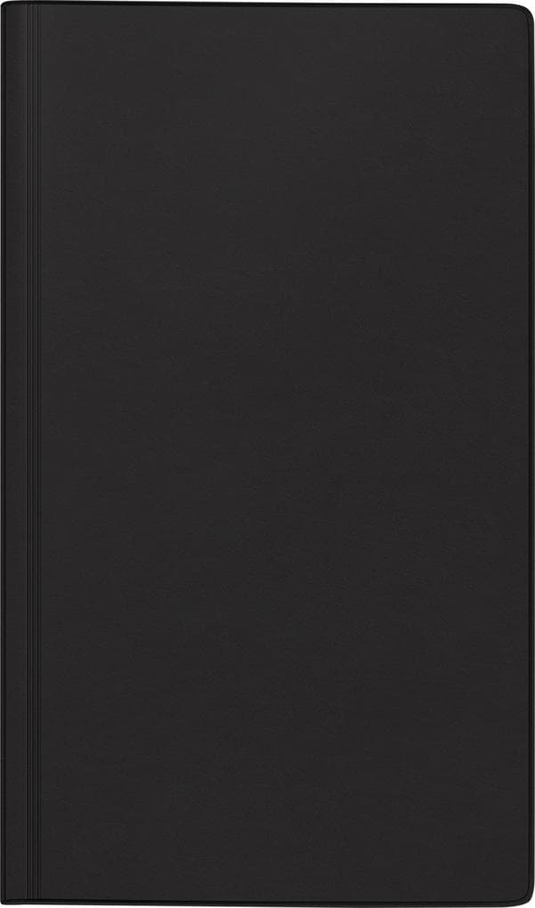 rido/idé 7025013906 | Buchkalender Mod. reise-merker 2026 | 102×172 mm, Kunststoff, schwarz