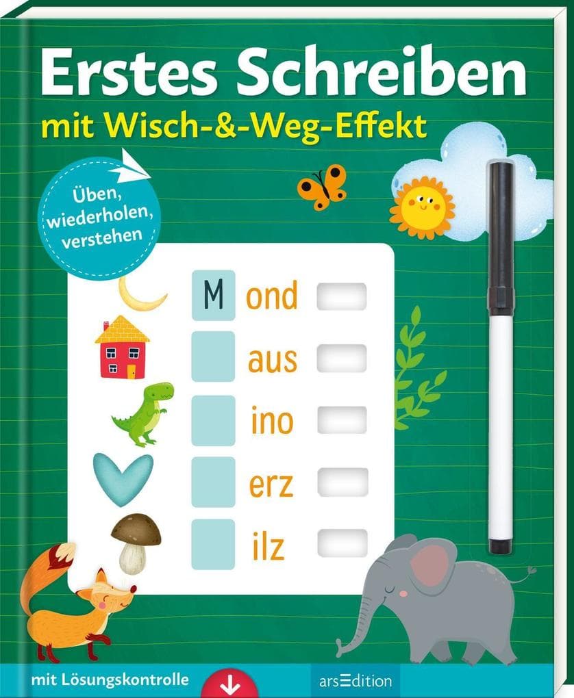 Erstes Schreiben - mit Wisch-&-Weg-Effekt