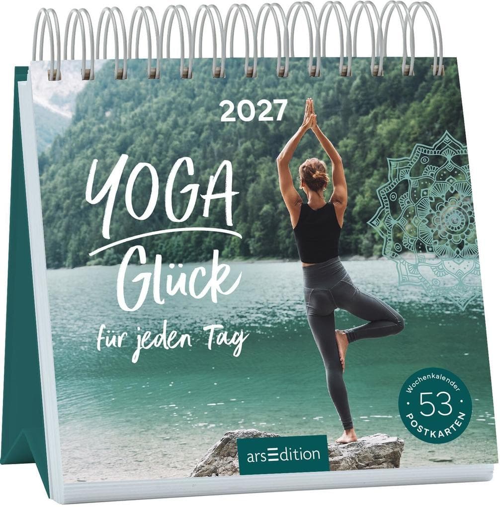 Postkartenkalender Yogaglück für jeden Tag 2027