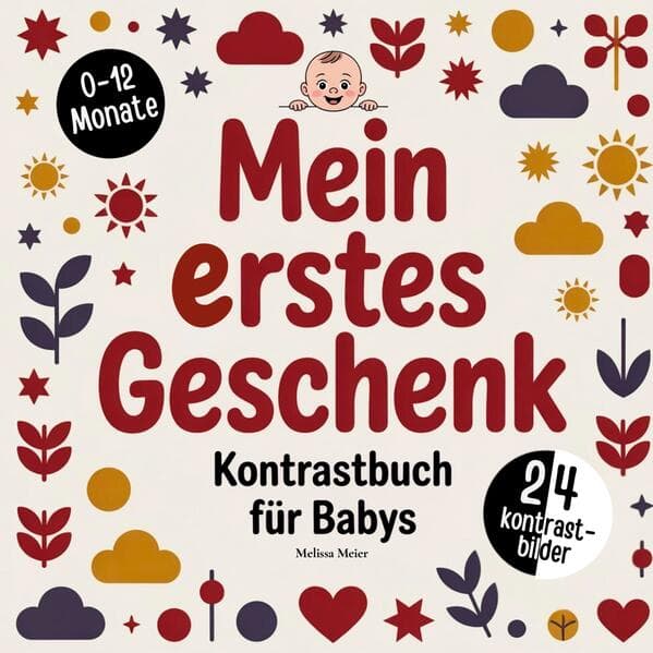 Mein erstes Geschenk zur Geburt - Kontrastbuch für Babys