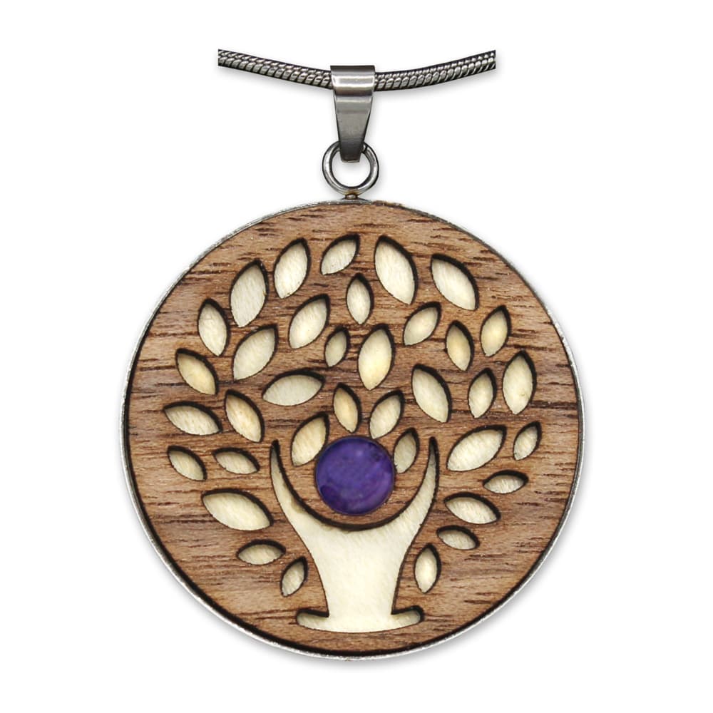 Edelstein "Waldzeichen" Amethyst Baum d. Lebens