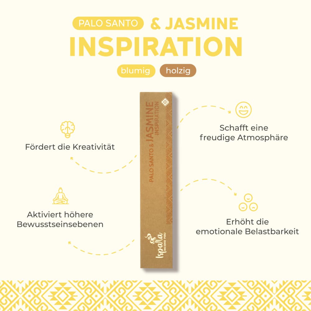 Palo Santo & Jasmin Räucherstäbchen