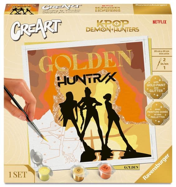 CreArt, Malen nach Zahlen Adults Trend - Special Edition Golden KPop Demon Hunters