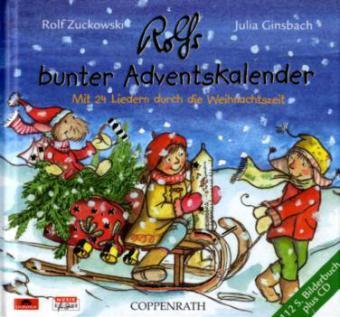 Rolfs bunter Adventskalender. CD mit Buch