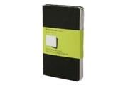 Moleskine Cahier pocket blanko schwarz DIN A6. 3er Pack