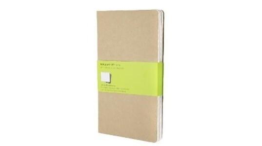 Moleskine Cahier large blanko packpapierbraun DIN A5. 3er Pack