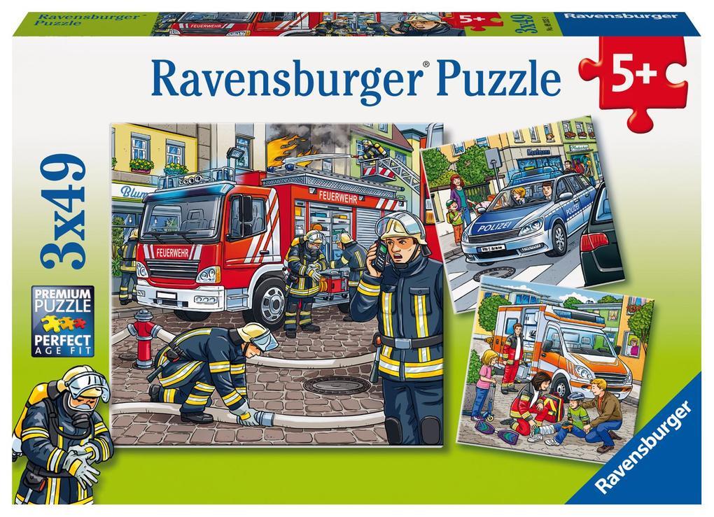 Helfer in der Not. Puzzle 3 x 49 Teile