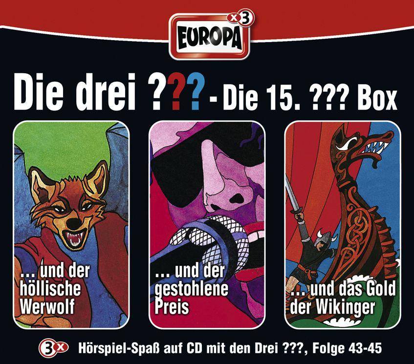 Die drei ??? Box 15. Folgen 43-45 (drei Fragezeichen) 3 CDs