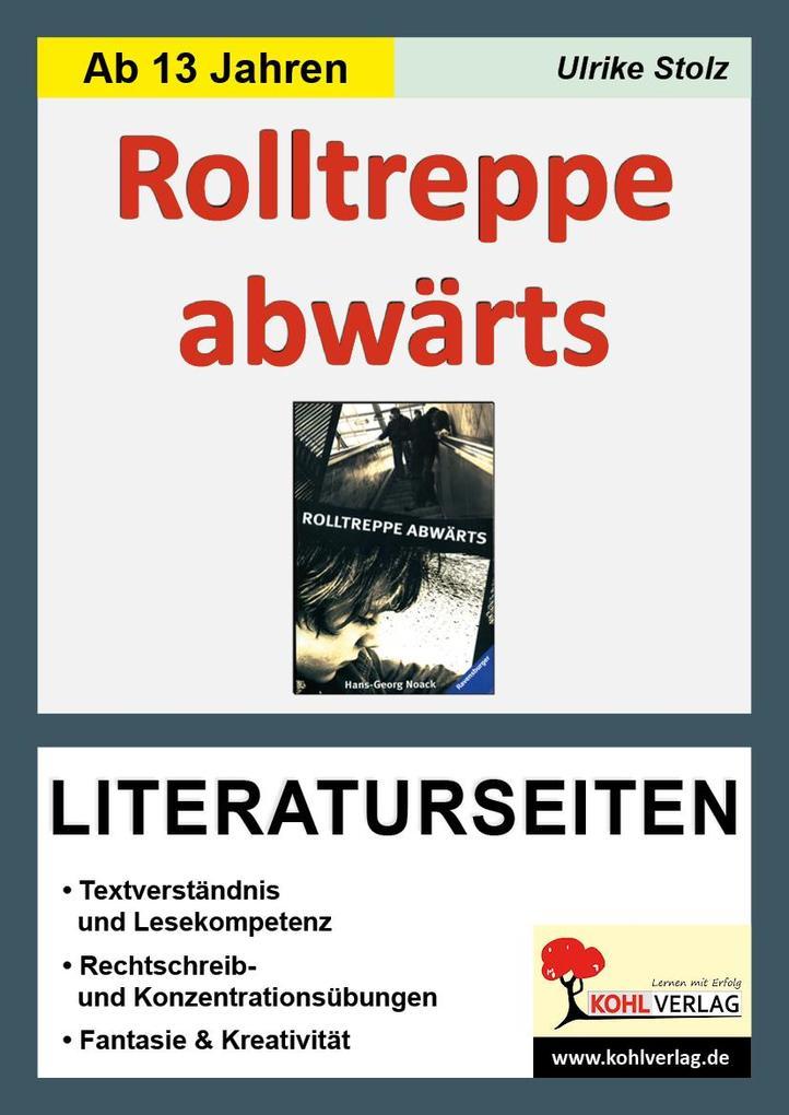 Rolltreppe abwärts / Literaturseiten