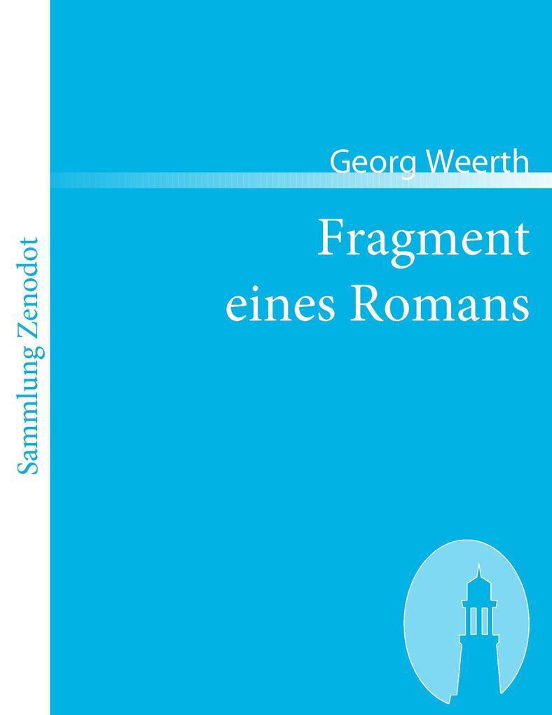 Fragment eines Romans