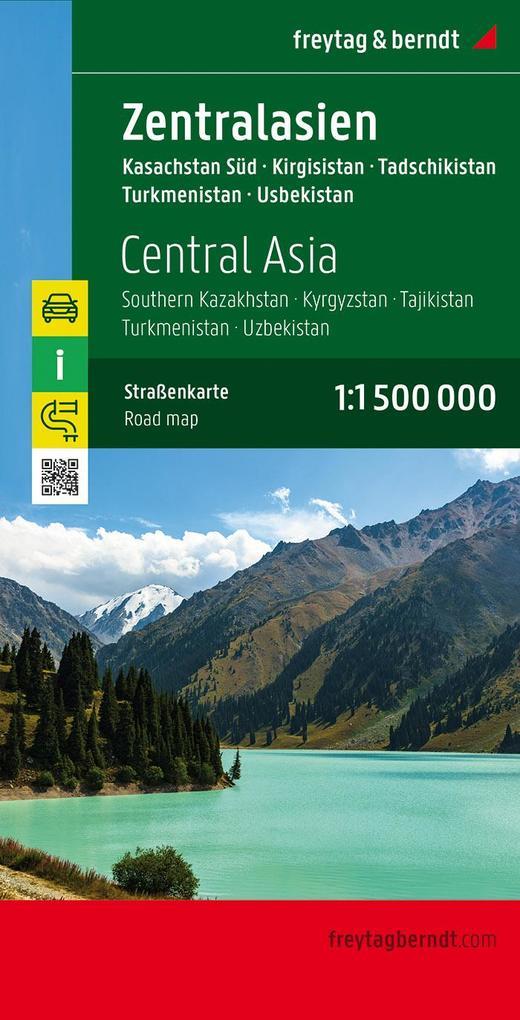 Zentralasien - Kasachstan Süd - Kirgisistan - Tadschikistan -Turkmenistan - Usbekistan 1 : 1.500.000 Autokarte