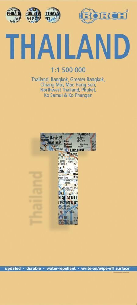 Thailand 1 : 1 500 000. Road Map + City Maps