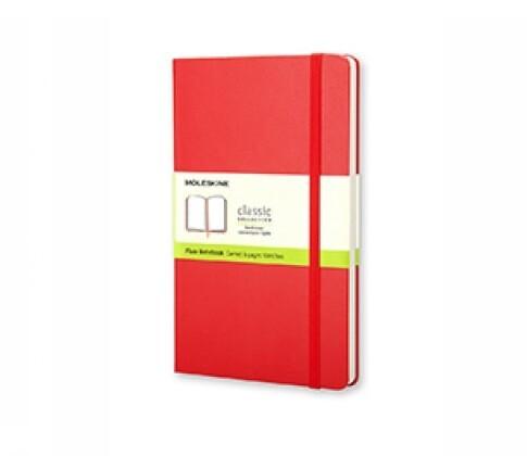 Moleskine Notizbuch, L/A5, Blanko, Hard Cover, Scharlachrot