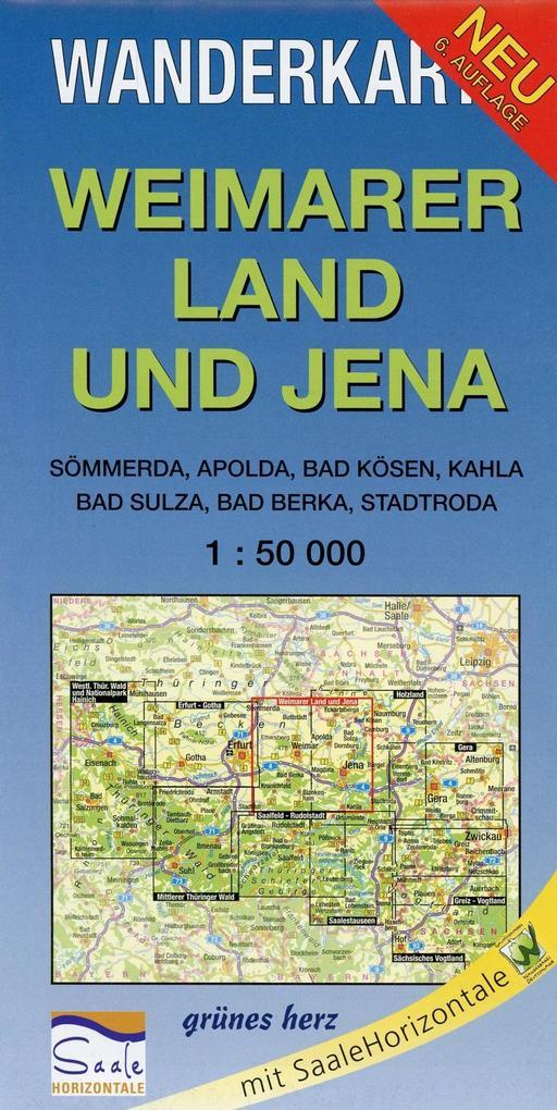 Weimarer Land und Jena 1 : 50 000 Wanderkarte