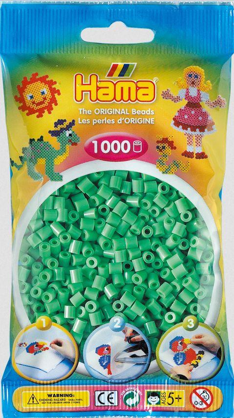 Hama - Perlenbeutel 1000 Stück hellgrün