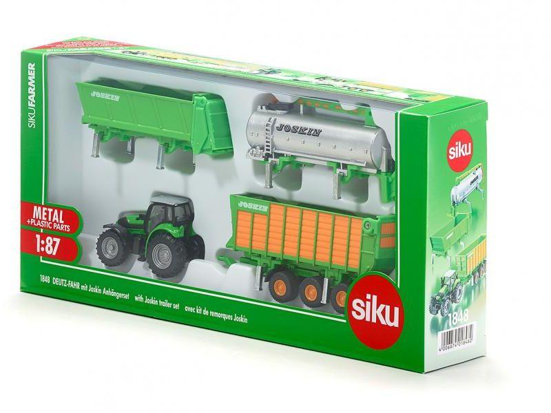 SIKU Farmer - Traktor Deutz mit Joskin Anhängerset