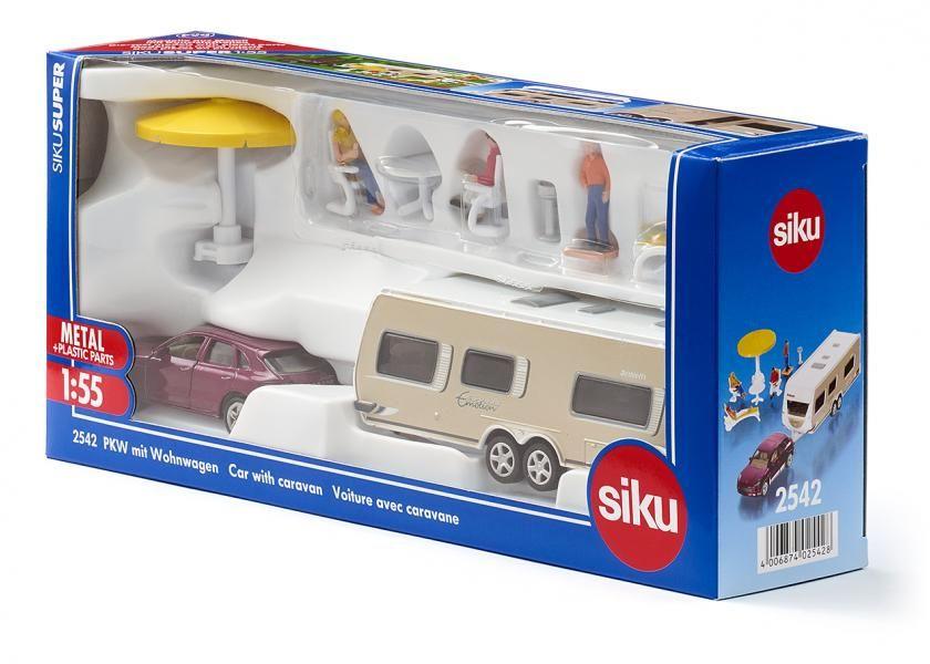 SIKU Super - PKW mit Wohnwagen