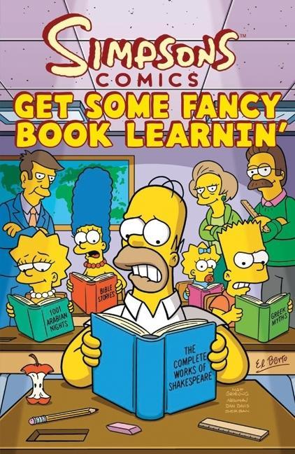 Simpsons Comics Get Some Fancy Book Learnin'