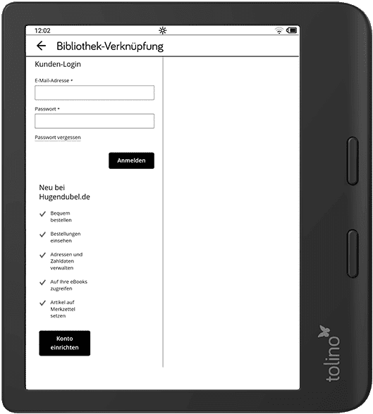 tolino Buchhändler einloggen