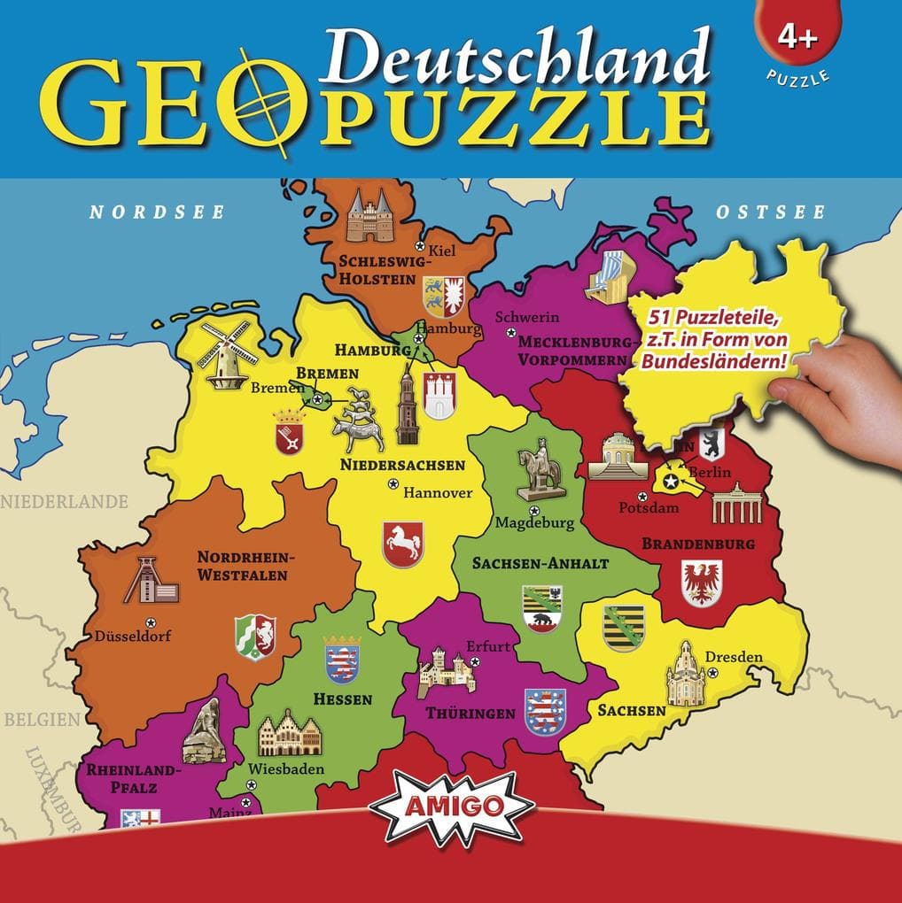 Geo Puzzle Deutschland