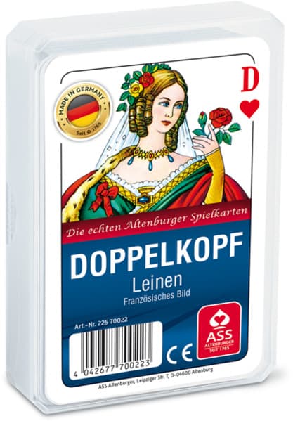 ASS Altenburger Spielkarten - Doppelkopf Leinen, französisches Bild