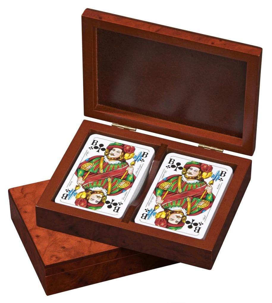 Rommé-Karten, in Kartenbox