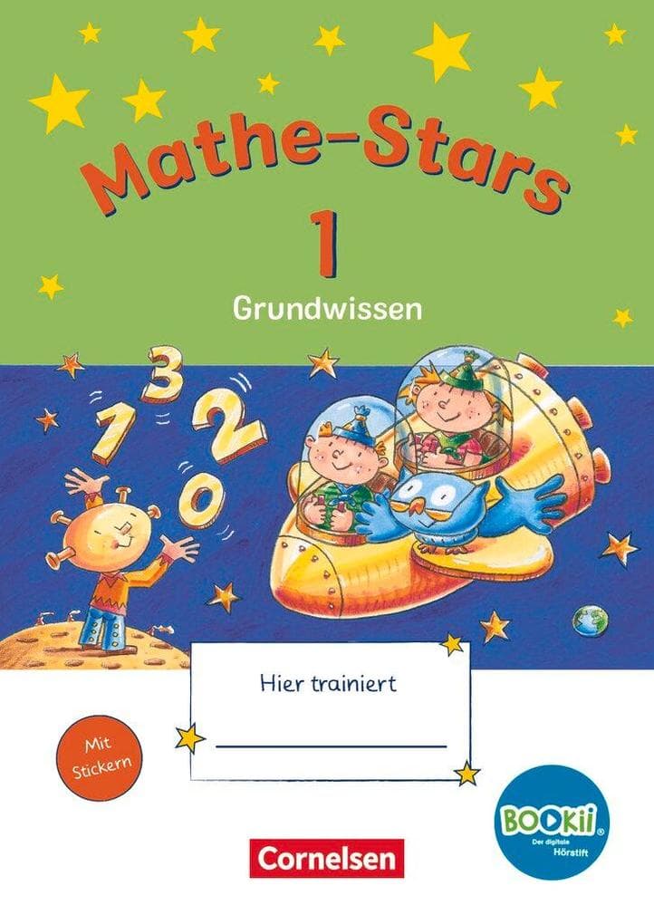 Mathe-Stars - Grundwissen - BOOKii-Ausgabe - 1. Schuljahr. Grundwissen. Übungsheft mit Lösungen
