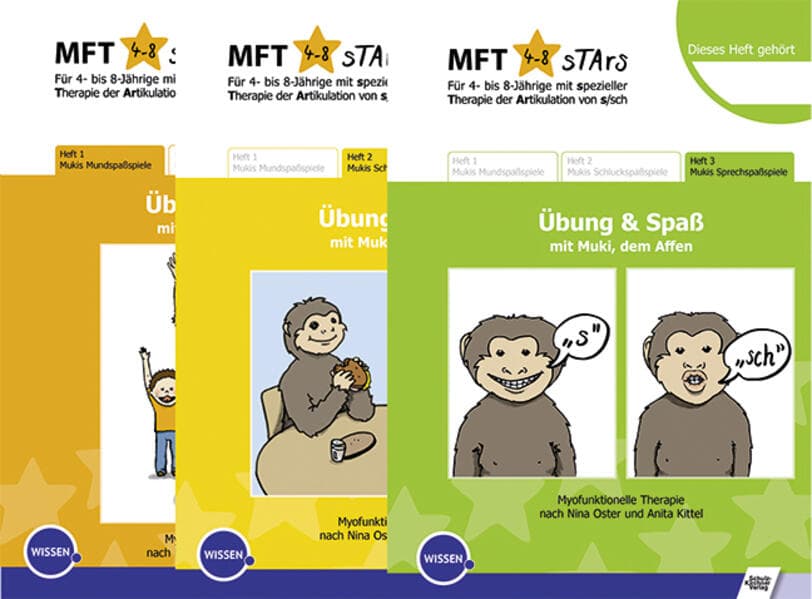 MFT Stars 3 Hefte Mukis Mund-, Schluck-, Sprechspaßspiele (Set)