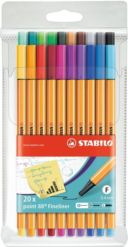 STABILO Fineliner point 88, 20er Set