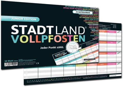 STADT LAND VOLLPFOSTEN® - JUNIOR EDITION - Für Kinder und Jugendliche