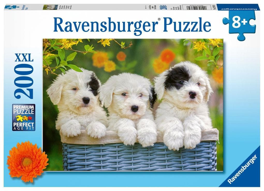 Kuschelige Welpen - Puzzle mit 200 Teilen