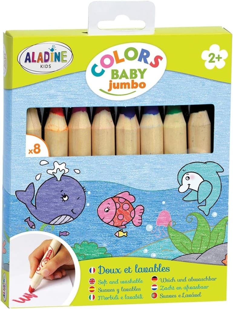 Aladine - 8 Jumbo Malstifte