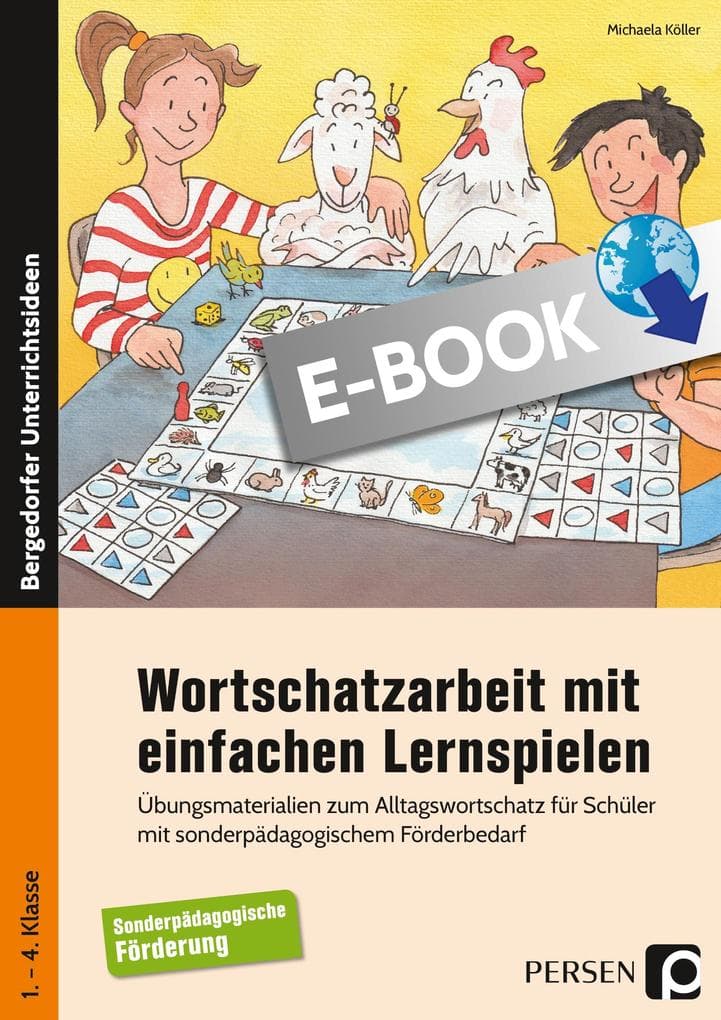 Wortschatzarbeit mit einfachen Lernspielen