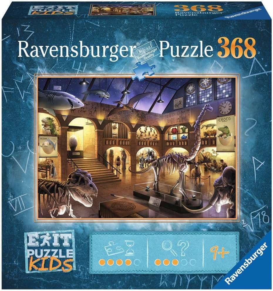Ravensburger EXIT Puzzle Kids - 12925 Im Naturkundemuseum - 368 Teile Puzzle für Kinder ab 9 Jahren, Kinderpuzzle