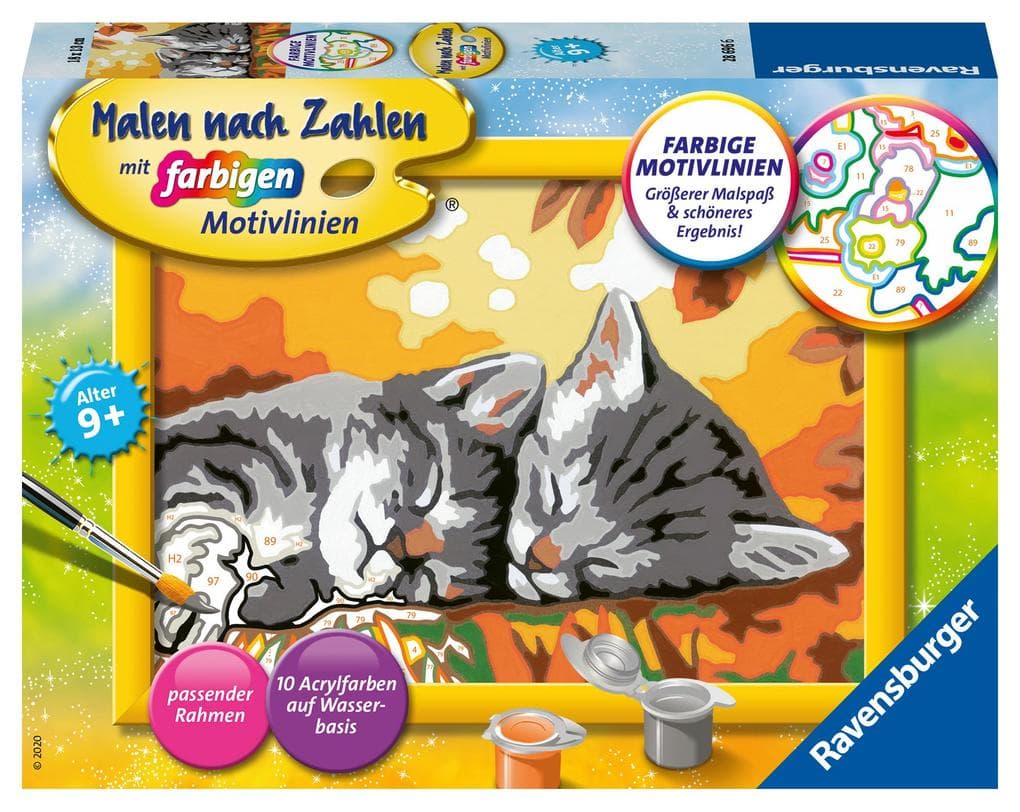 Ravensburger - Malen nach Zahlen - Kätzchen im Herbst