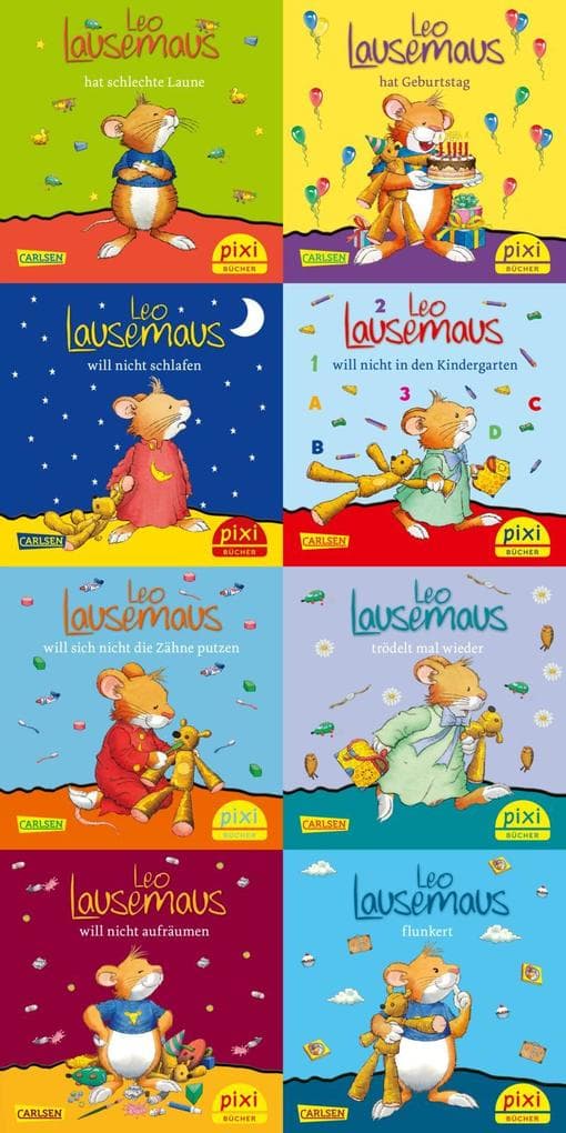 Pixi-Bundle 8er Serie 271: Neues von Leo Lausemaus (8x1 Exemplar)