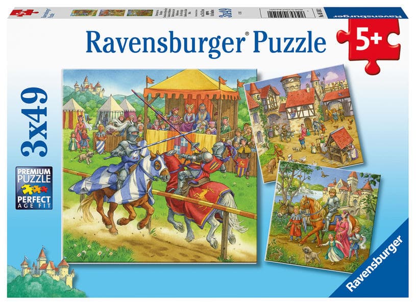 Ravensburger - Ritterturnier im Mittelalter, 3 x 49 Teile