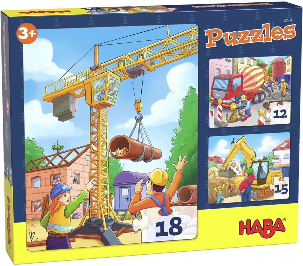 Puzzles Baustellenfahrzeuge