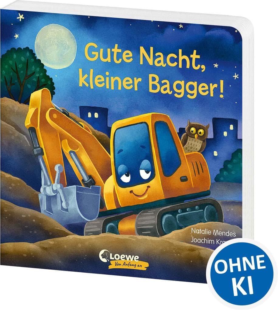 Gute Nacht, kleiner Bagger!