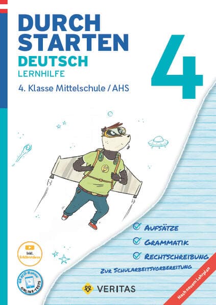 Durchstarten 4. Klasse - Deutsch Mittelschule/AHS - Lernhilfe