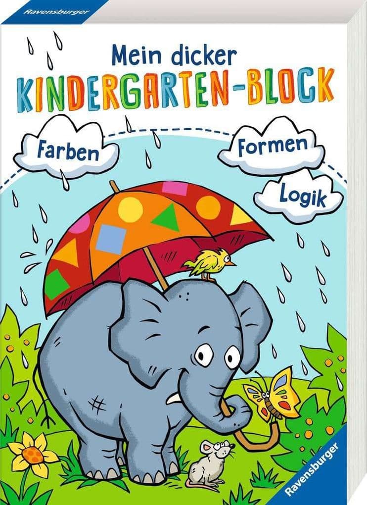 Mein Kindergarten-Block: Farben, Formen, Logik