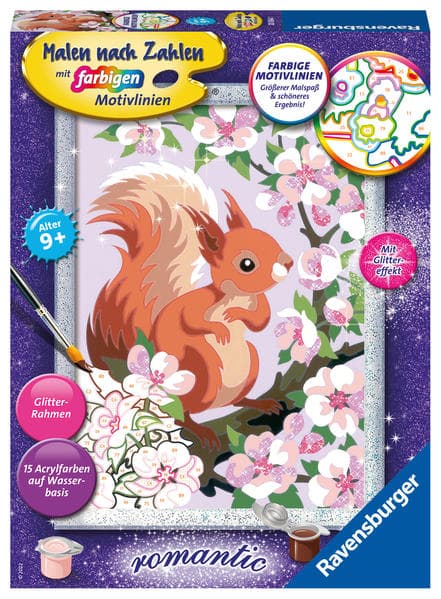 Ravensburger - Malen nach Zahlen - Neugieriges Eichhörnchen