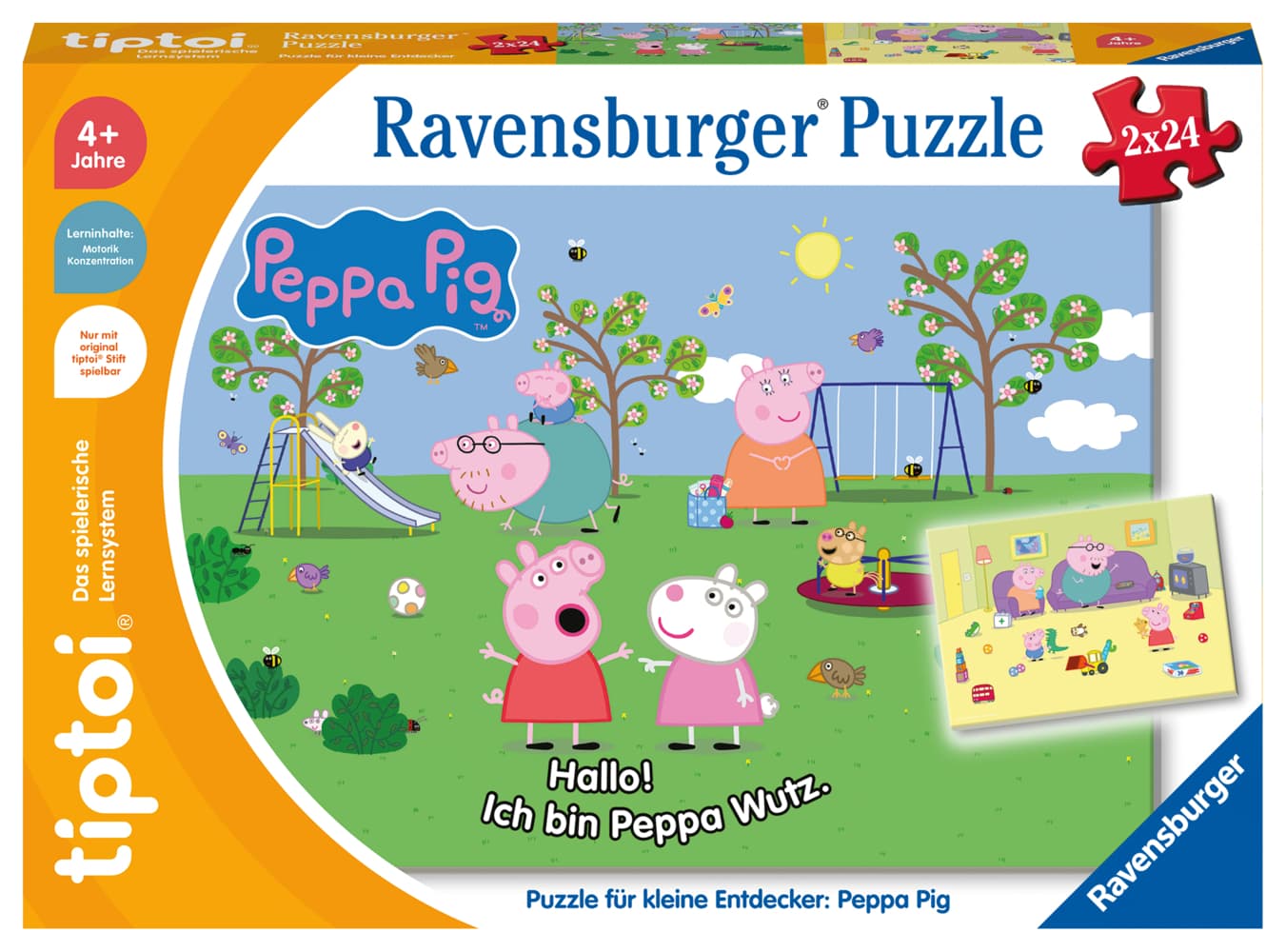 tiptoi® Puzzle für kleine Entdecker: Peppa Pig - 2x24 Teile