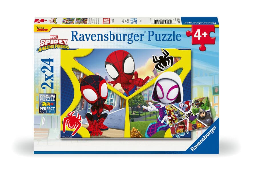 Kinderpuzzle 2x24 Teile - Spider-Man - Spidey und seine Super-Freunde